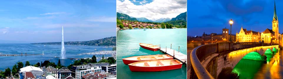 Geneva, Interlaken & Zurich