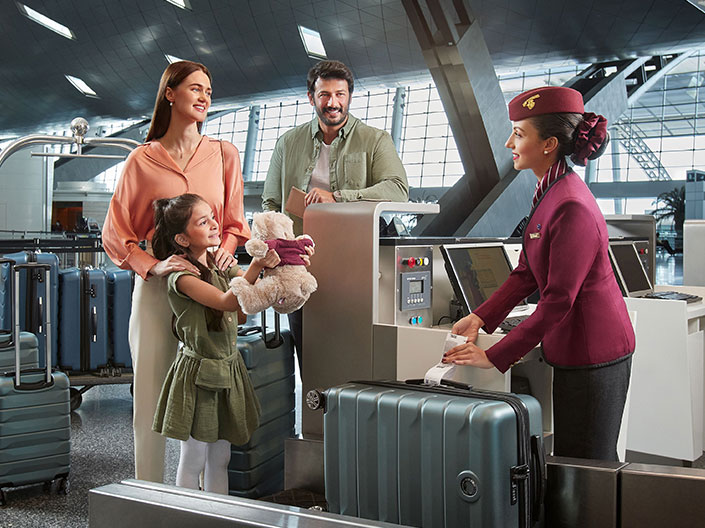 Enjoy up to 45 kgs* baggage allowance