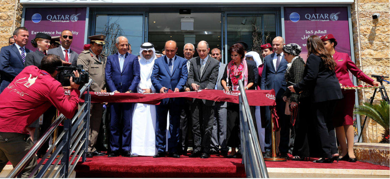 qatar airways inaugurates landmark new office in amman qatar airways