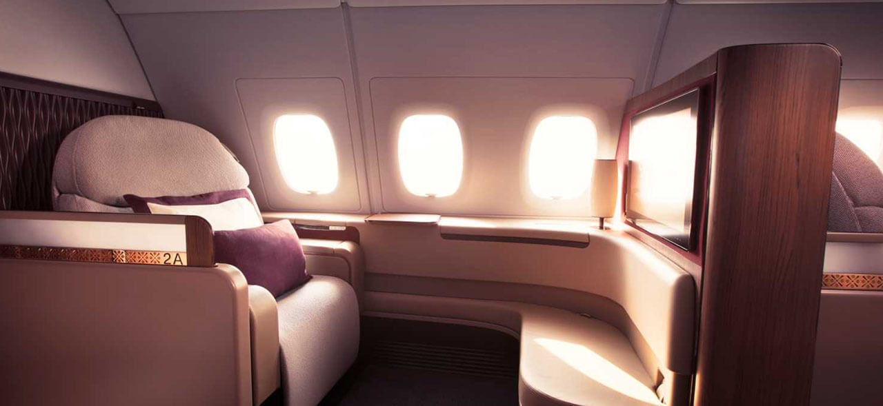 For its business and first-class passengers, Qatar Airways has