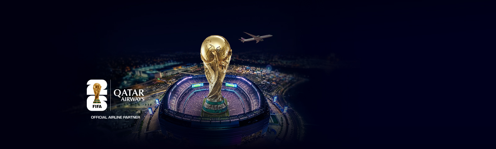 احجز مقعدك الآن لحضور<br>كأس العالم FIFA 26™ 