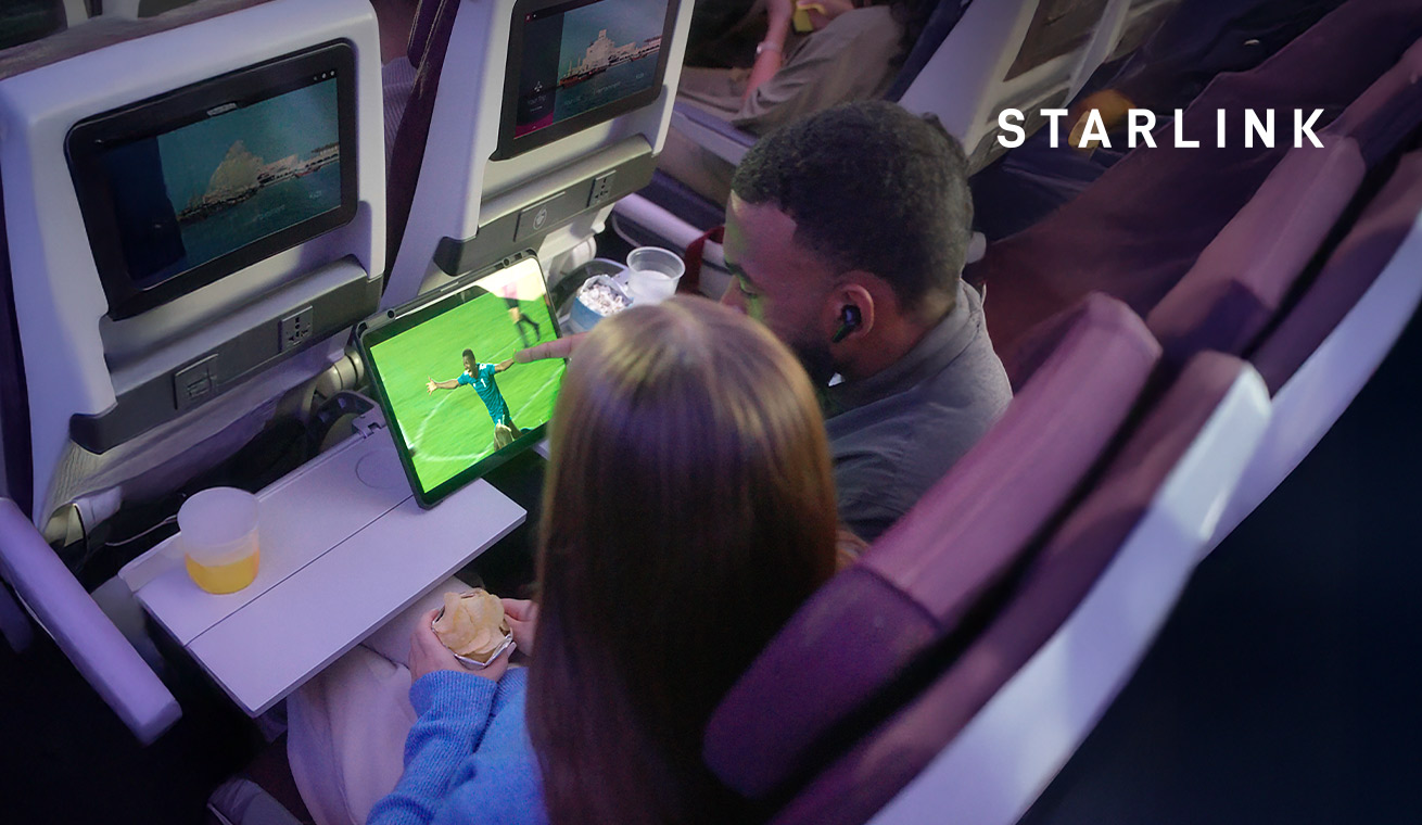 Starlink. O Wi-Fi mais rápido dos céus.