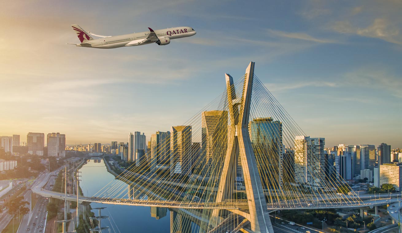 Three daily flights to Sao Paulo