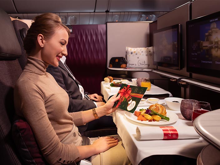 Holiday spirit onboard