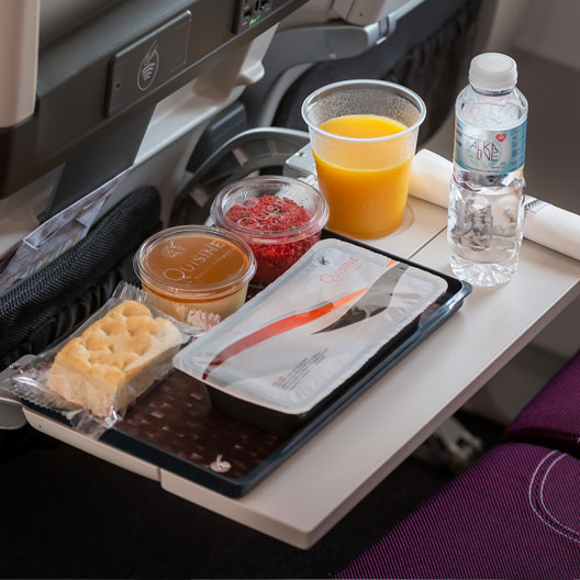 Qatar Airways Business Class Food