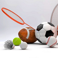 Image of some assorted sports equipments.